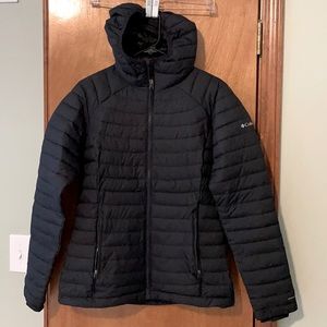 Columbia White Out II hooded Omni-heat coat, size small